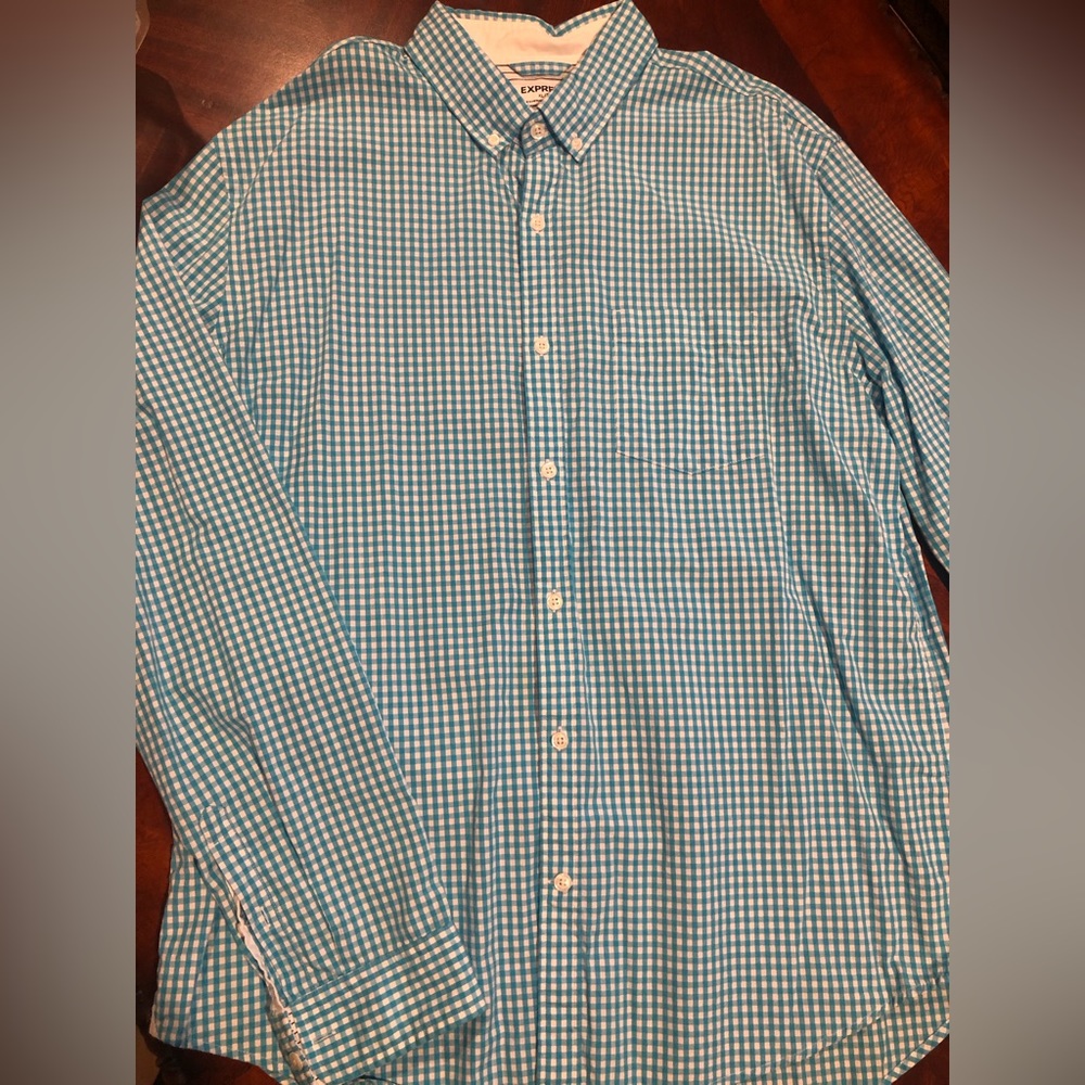 Express mens long sleeve dress shirt size x-large -B5